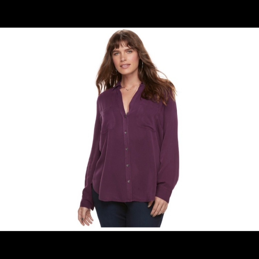 Women’s Plus Size Rock & Republic‎ Twill Shirt